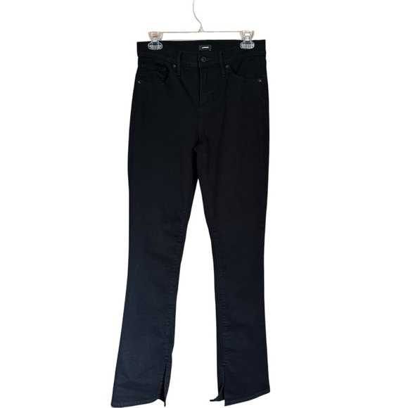 Express Mid Rise Black Skyscraper Bootcut Jeans 8R - Picture 4 of 9